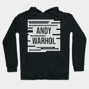 Andy Warhol Typographic Design Hoodie